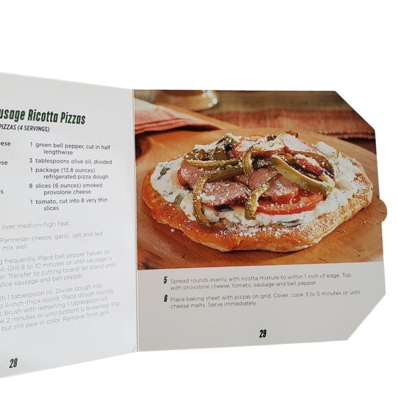 Pizza Cookbook Hardcover Book 21 Delicious Recipes Cardboard Full Color Pictures - Picture 3 of 5